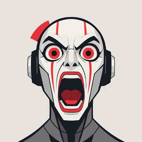 AI Angst Logo Screaming AI Avatar